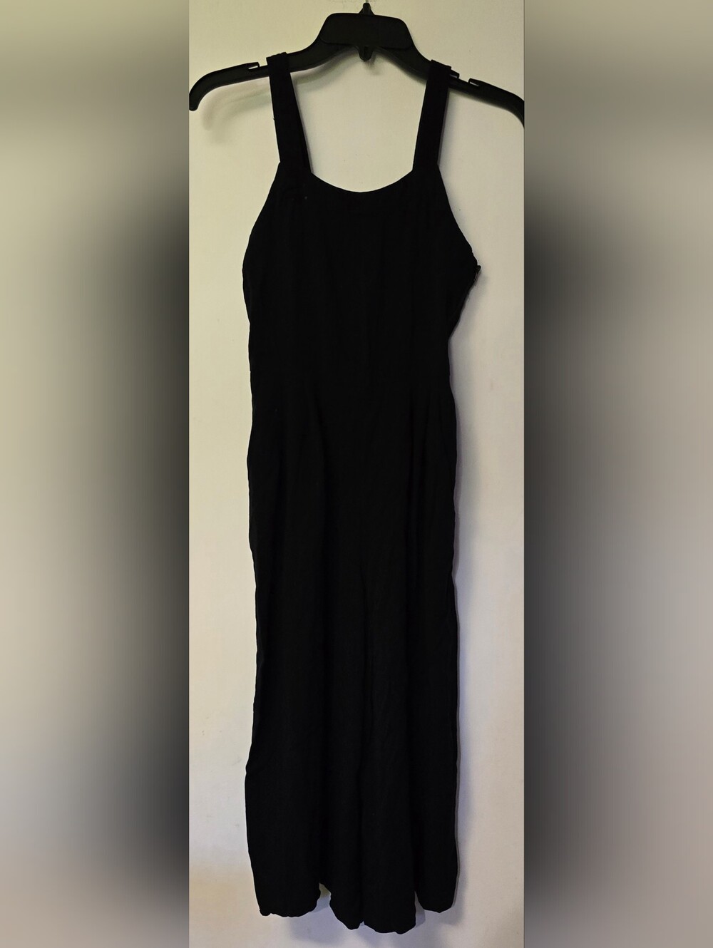 Xhilaration Black Wide Leg Overall Romper Jumper Size XL Empire Pockets